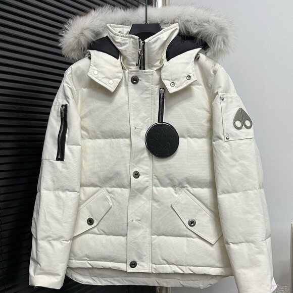 Moose Knules Men White Down Jacket - Picture 1 of 7